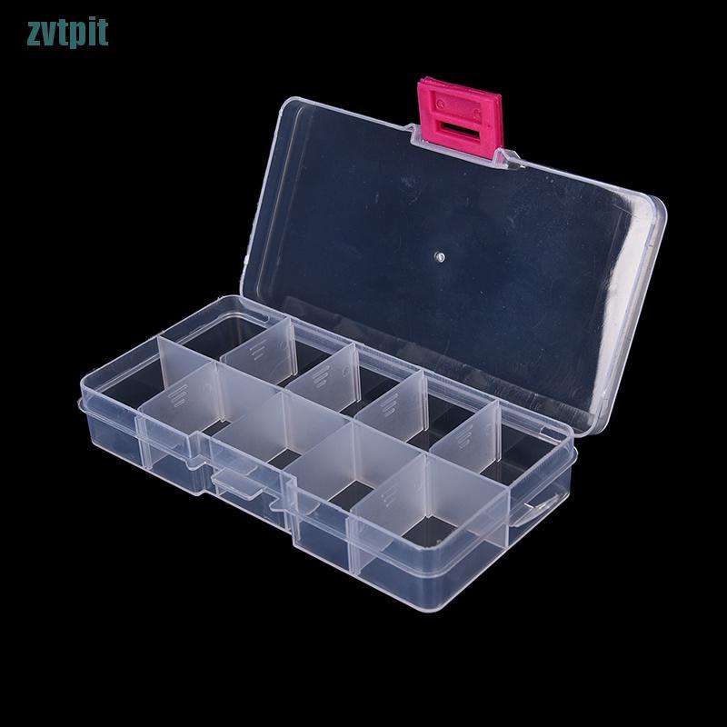 Hộp nhựa đựng trang sức 10 ngăn có thể điều chỉnh