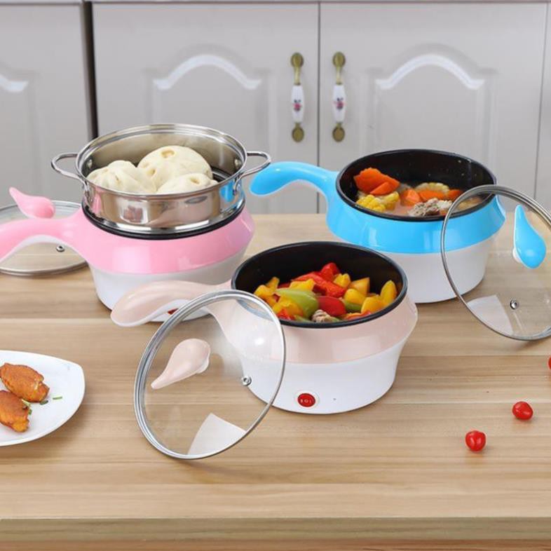 Nồi lẩu mini chống dính kèm xửng hấp size 18cm