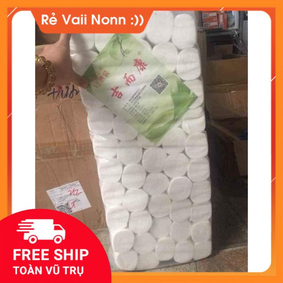 Giấy vệ sinh gấu trúc Sipiao, 1 bịch 50 cuộn trắng siêu dai siêu mềm GDMN