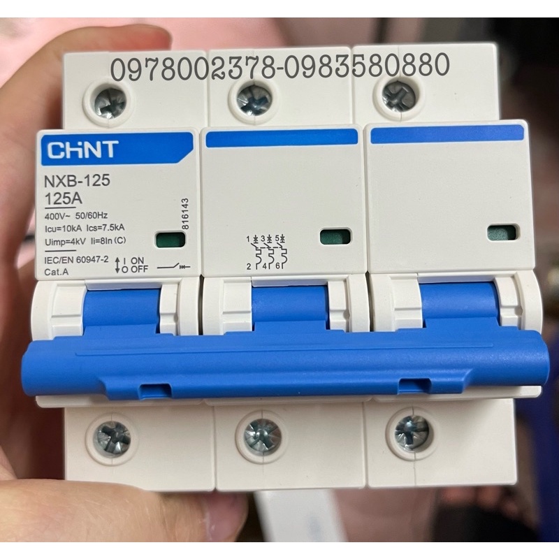 MCB-CB TÉP 3PHA NXB 125A
