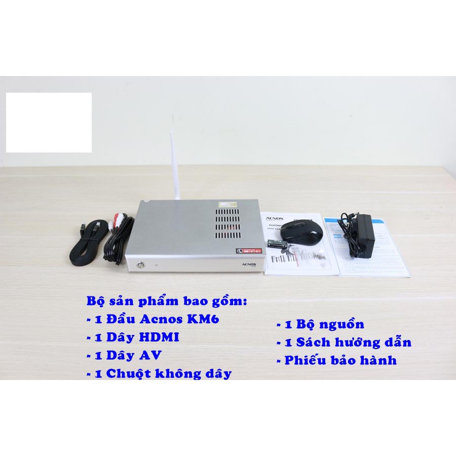 Đầu Mini Karaoke Wifi độ nét cao Acnos KM6, ổ cứng 2TB, Trắng