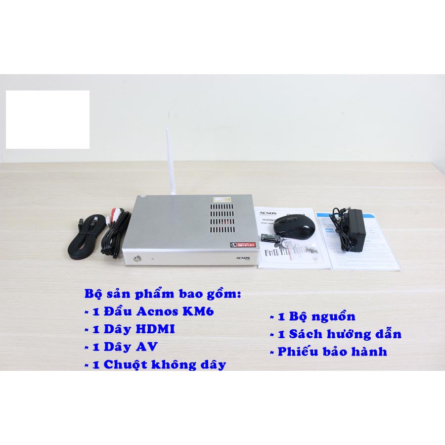  Đầu Mini Karaoke Wifi độ nét cao Acnos KM6, ổ cứng 2TB, Trắng