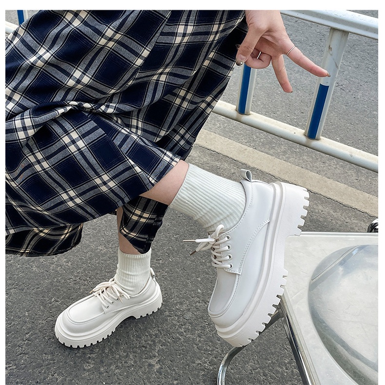 Giày Oxfod nữ - Giày da cột dây nữ phong cách ulzzang chuẩn hàng quảng châu