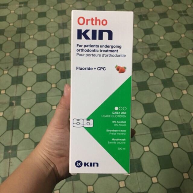 OrthoKin 500ml nước súc miệng dành cho răng niềng