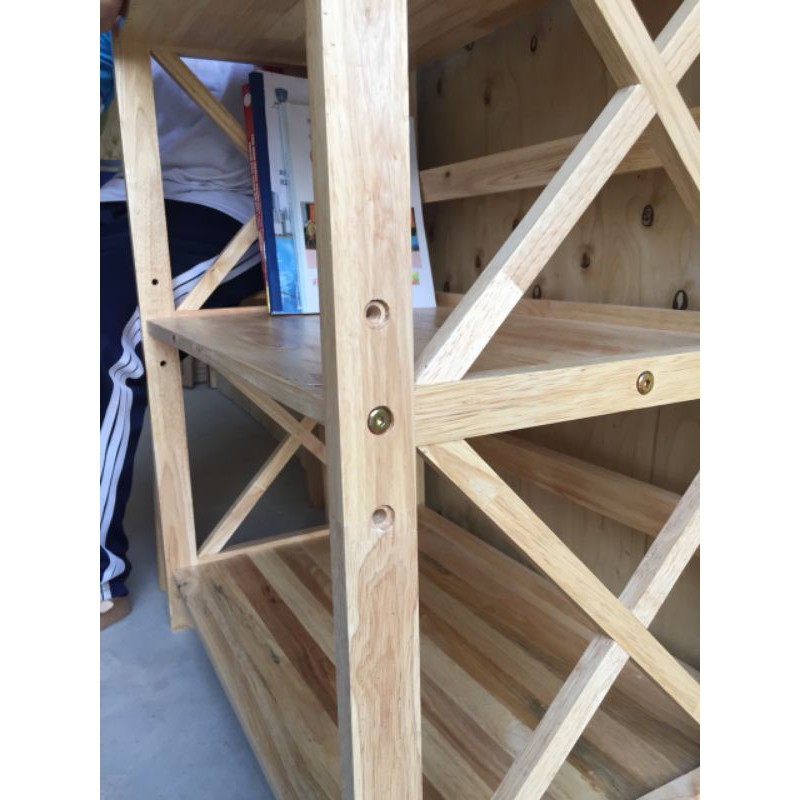 Kệ gỗ vi sóng x mặt 38cm 5 tầng