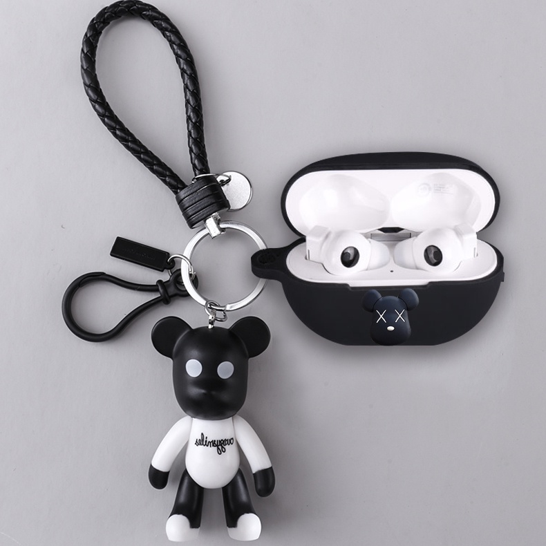 Huawei FreeBuds Pro2 Case Creative Kaws Pokemon Pikachu Keychain Pendant HuaWei FreeBuds Pro Silicone Soft Shell Case Cartoon Doraemon Cute Strawberry Bear Pendant Huawei FreeBuds Pro Headphone Case Cover Shockproof Shell Cover HuaWei FreeBuds Pro 2 Cover
