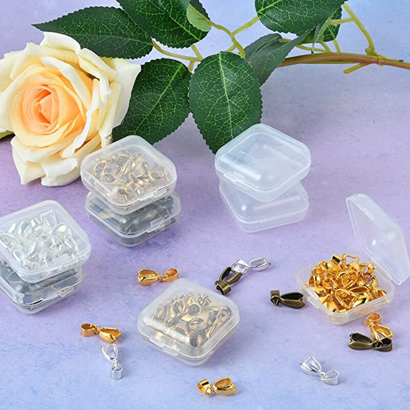 Set 3 hộp nhựa trong suốt đựng trang sức
