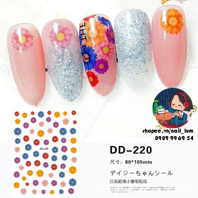 [Video Thực Tế] Nail Sticker - Dán Móng Tay Cánh Hoa