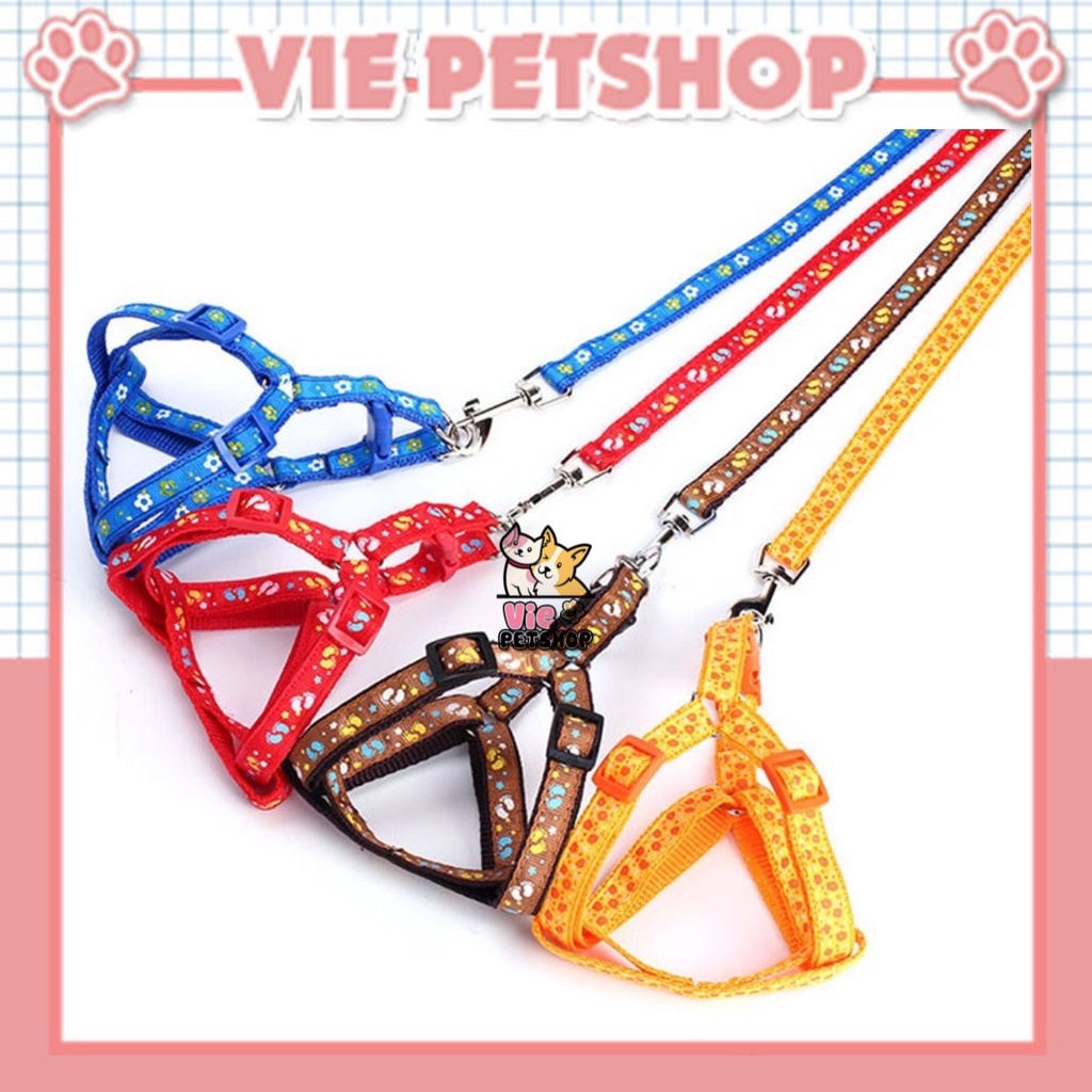 Dây Dắt Chó Mèo Dạng Yếm Cute | Vie PETSHOP