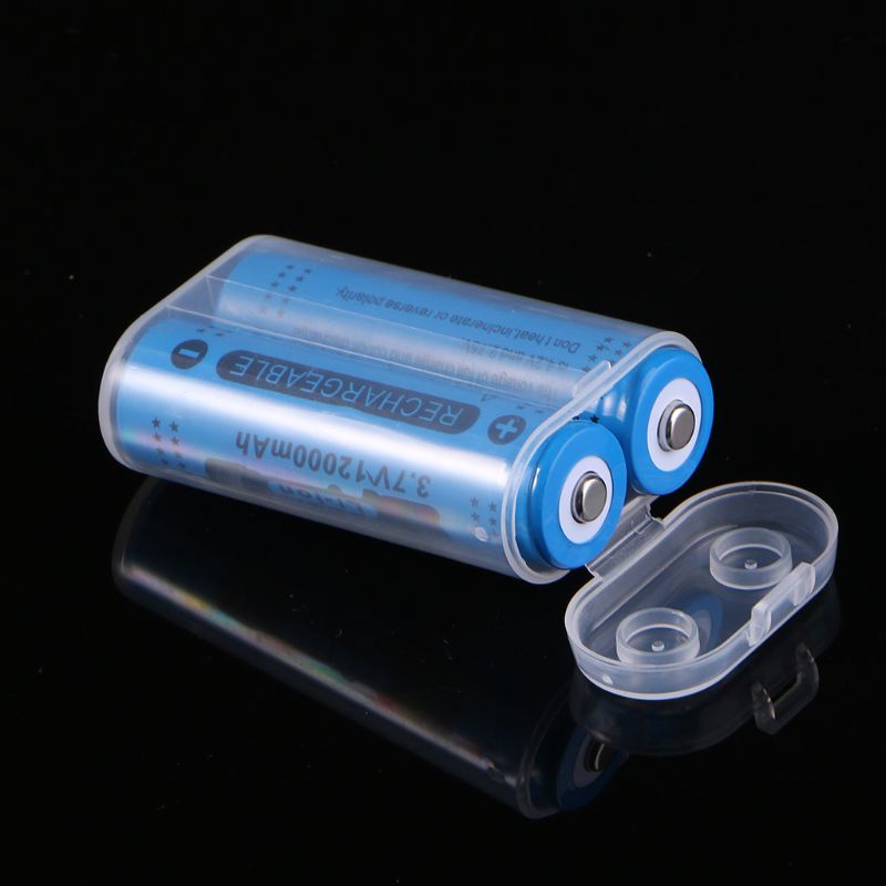Bộ 5 hộp nhựa đựng pin sạc dự phòng 2X18650 18650 bền bỉ có thể sạc lại