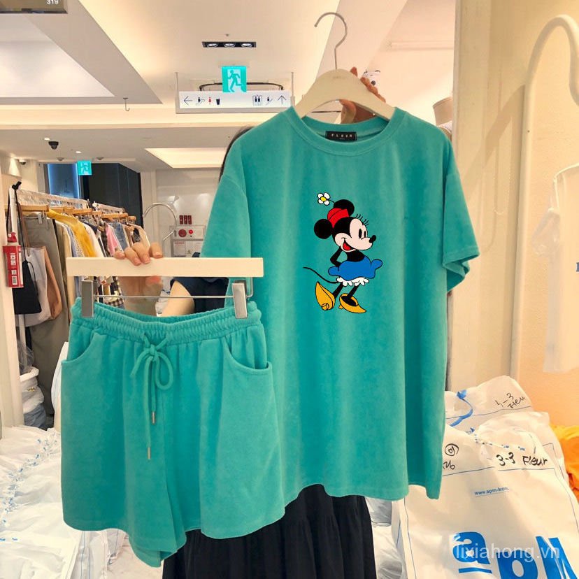 Bộ Đồ Thể Thao Tay Ngắn Dongguk Door2021 Cỡ Lớn Thời Trang Mùa Hè Mới Cho Nữ | BigBuy360 - bigbuy360.vn