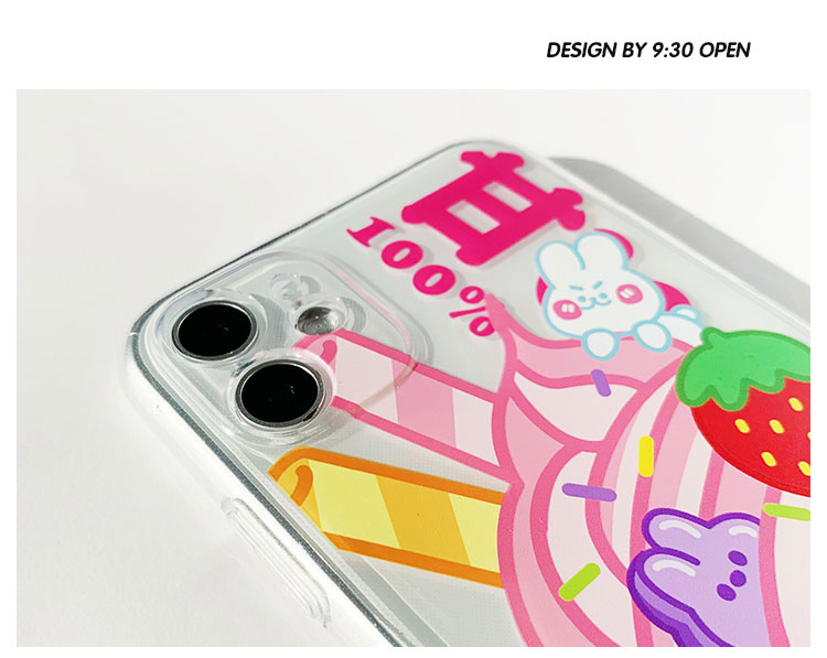 Ốp Lưng Chống Sốc In Hình Que Kem Dâu Cho Iphone 11 Pro Xr / Xs / X 7 8 Plus | BigBuy360 - bigbuy360.vn