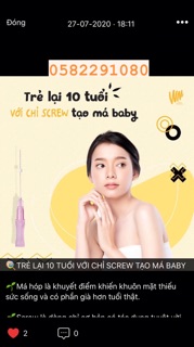 CHỈ CĂNG DA MẶT