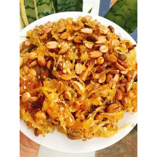 Mứt chuối ngào gừng đậu phộng 500g