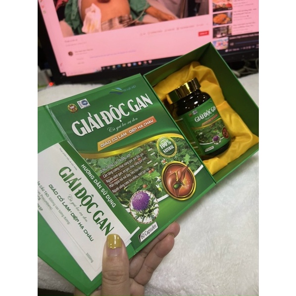 Giải Độc Gan Cà Gai Leo Xạ Đen Hàng Chính Hãng