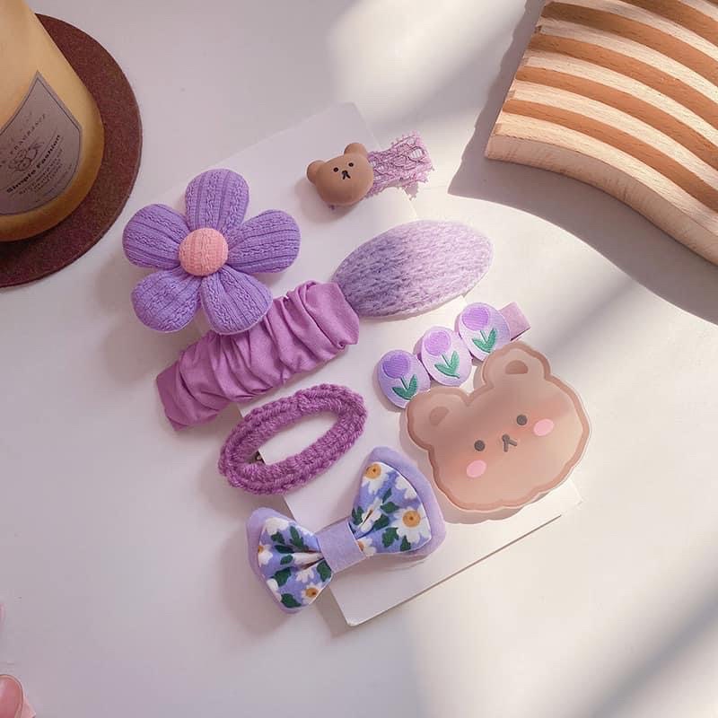 Set kẹp 8 chi tiết dễ thương cho bé