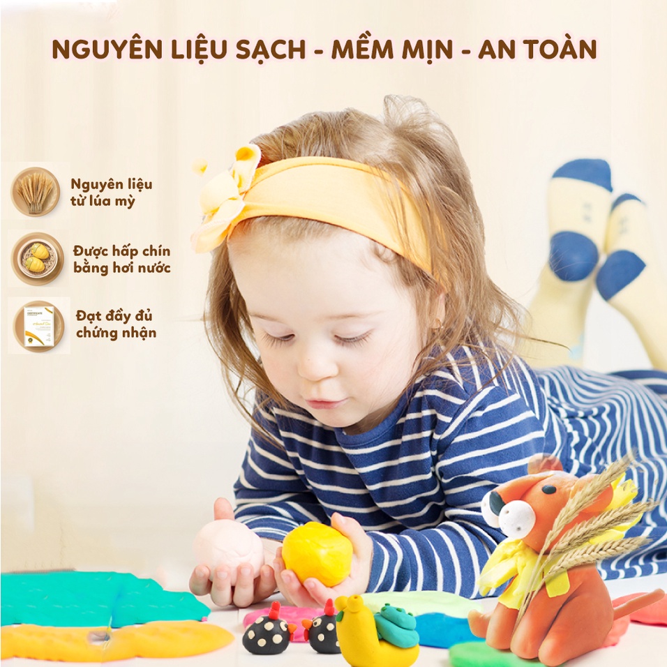 [CHÍNH HÃNG ] Đất Nặn Organic làm từ BỘT MỲ An Toàn cho bé từ 2+ - Joan Miro