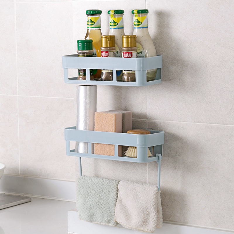 Giỏ đựng xà phòng JUJIAJIA thiết kế gắn tường không cần đục lỗ cho nhà tắm