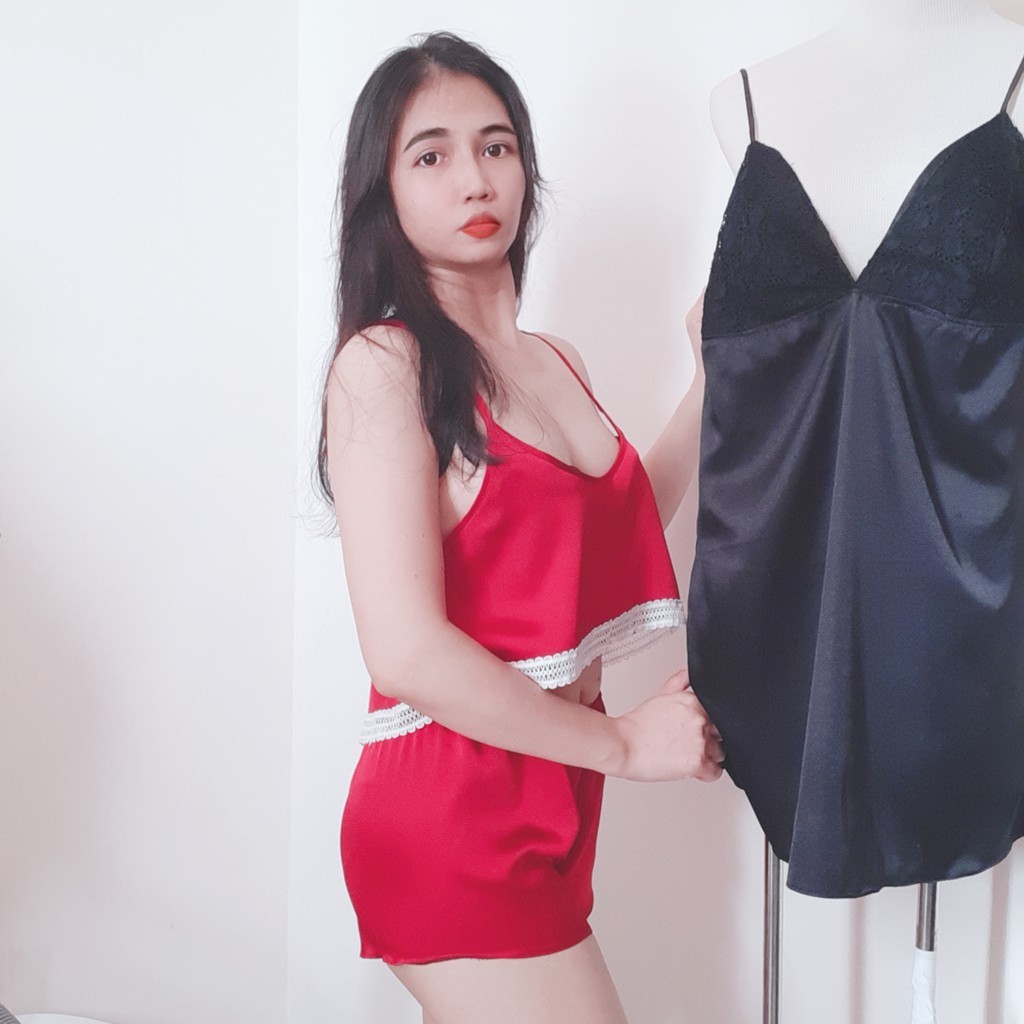 Đồ ngủ sexy gợi cảm, gồm áo và quần, Ảnh chụp thật 100%, Lụa satin cao cấp sang chảnh | BigBuy360 - bigbuy360.vn