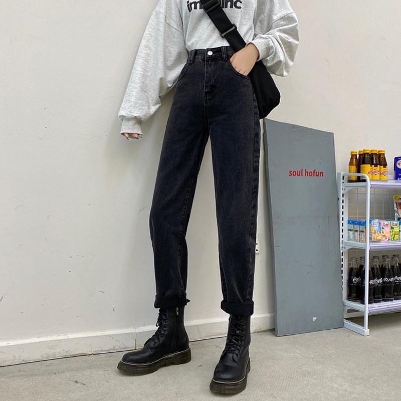 QUẦN JEAN ĐEN DÁNG BAGGY CỰC DỄ MẶC-5532