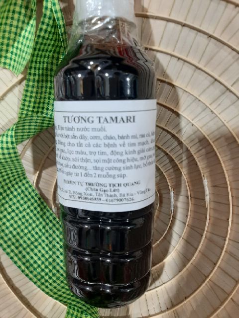 Nước Tương tamari thường tự thường tịch quang( chùa gạo lứt- dung tích 500ml)