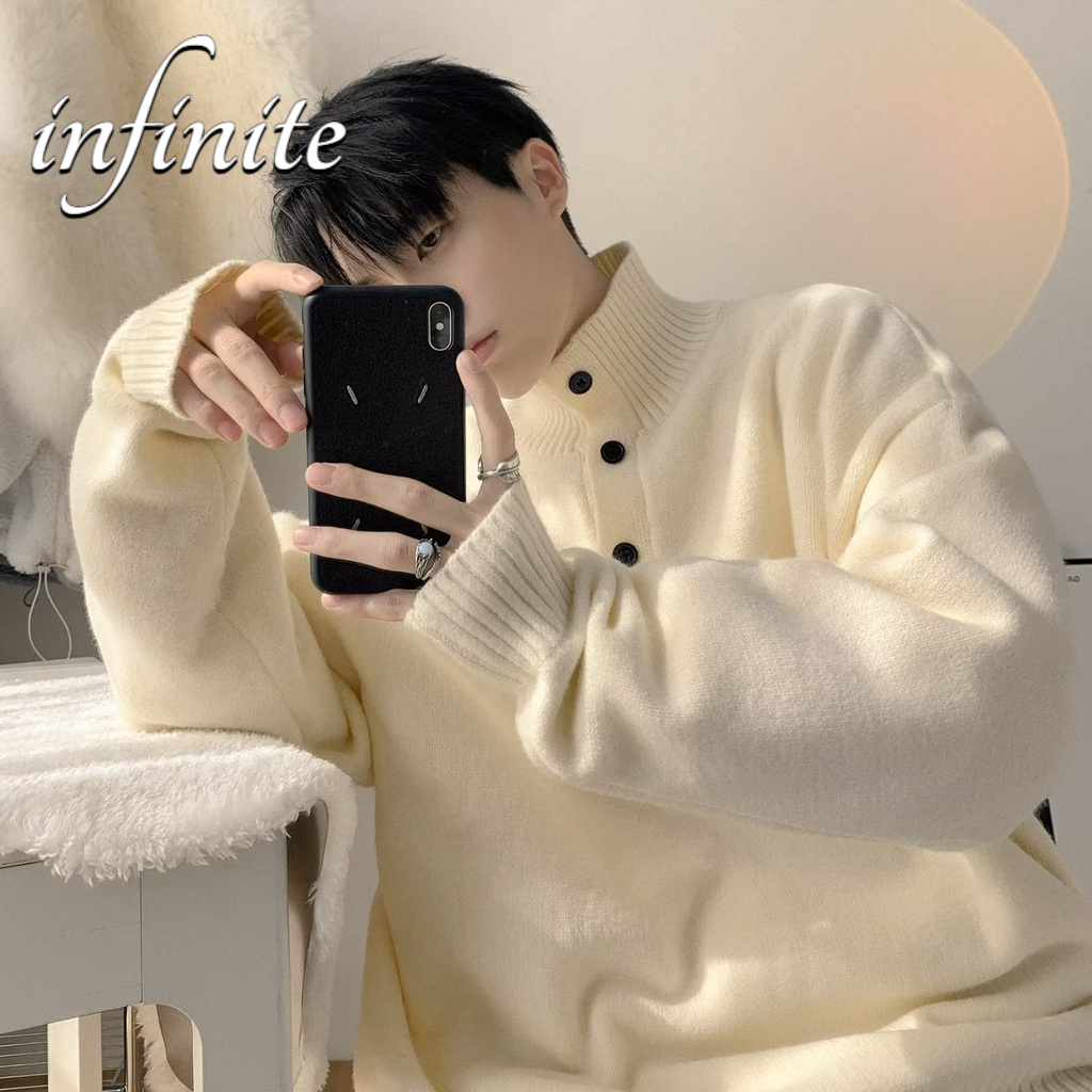 Áo Len Tay Dài Cổ Đứng Thời Trang Cho Nam