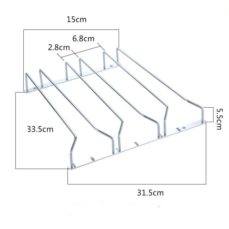 GIÁ TREO LY QUẦY BAR- INOX 304