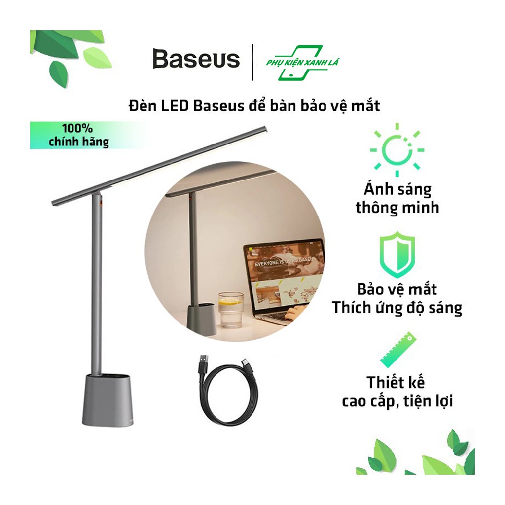 Đèn bàn gấp gọn bảo vệ mắt không dây Baseus Smart Eye Series (chống mỏi mắt, chống cận)