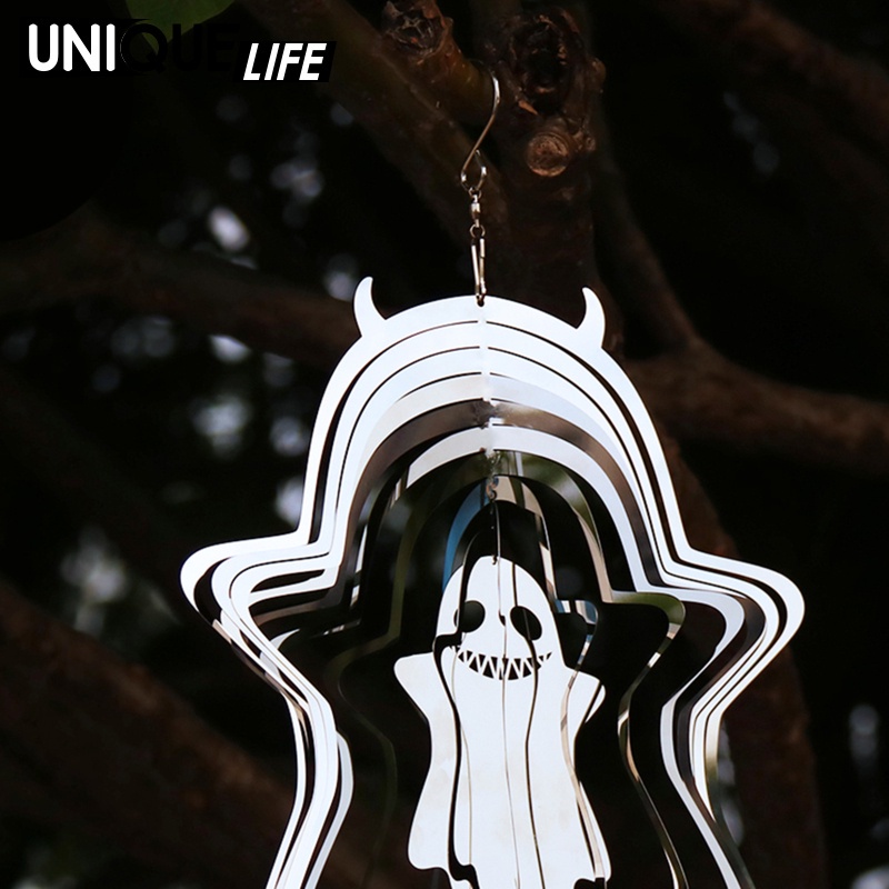 Ghost Wind Spinner Hanging Decoration Home Indoor Yard Living Room Ornament