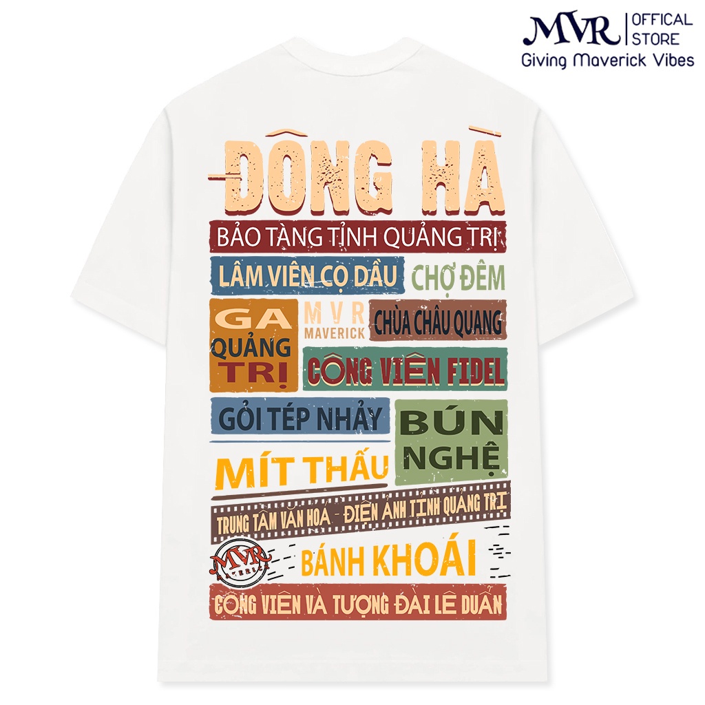 Áo thun Đông Hà Quảng Trị ao cặp nam nữ form Unisex phông cotton fact dành cho genZ phong cách under Sài Gòn MVR BB4248