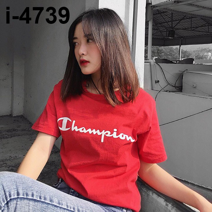 Áo Thun Nữ In Chữ Cham.pion siêu HOT - I4739