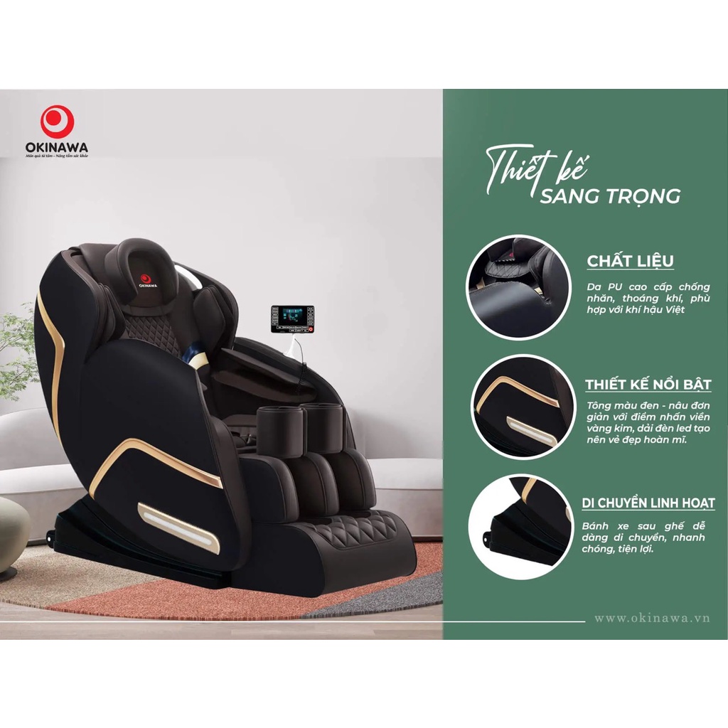 Ghế Massage Toàn Thân Nhật Bản Okinawa OS 611