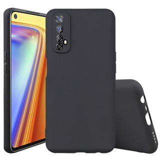 Ốp Điện Thoại TPU Dẻo Mặt Nhám Màu Đen Thời Trang Cho Realme 7 Pro Realme 7Pro Realme7