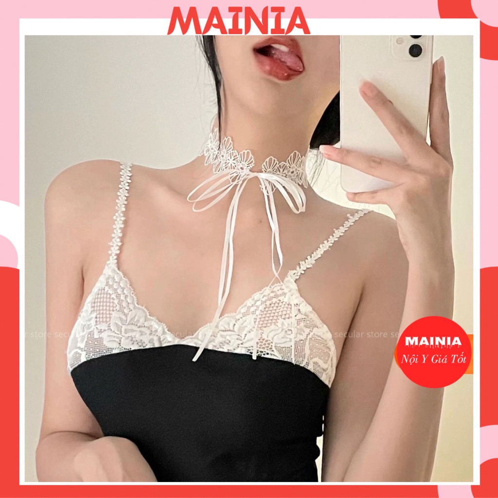 Choker Vòng Cổ Ren Hoa 2 Màu Trắng Đen Siêu Xinh Mainia Shop