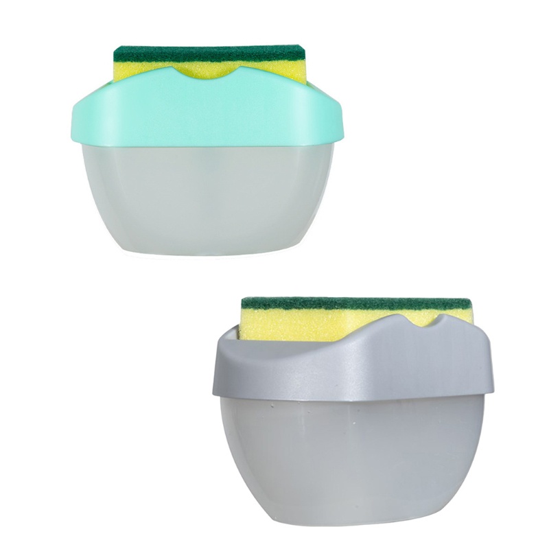 Bình Đựng Xà Phòng Rửa Tay 2 Trong 1 Có Giá Đỡ Bọt Biển