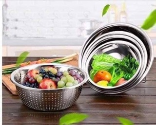 Sét bộ rổ inox 5 món