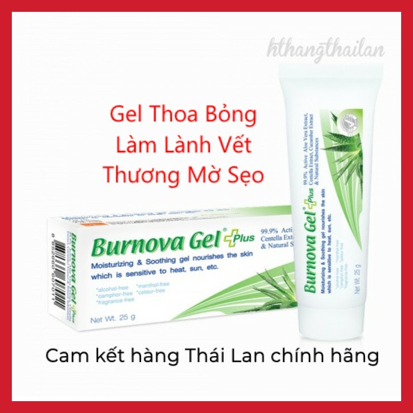 BURNOVA GEL PLUS - GEL THOA GIÚP PHỤC HỒI VÀ TÁI TẠO DA SAU TỔN THƯƠNG