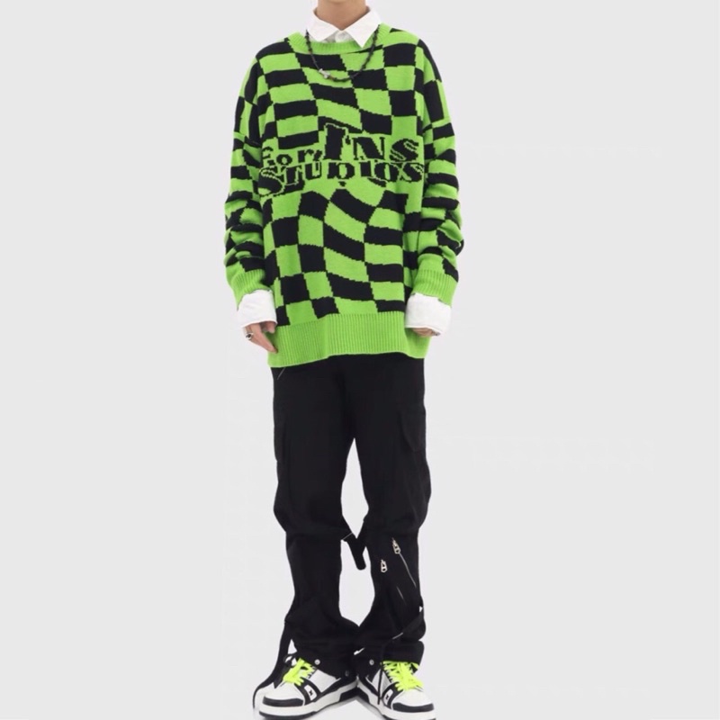 Checkered Sweater/ Áo len bàn cờ