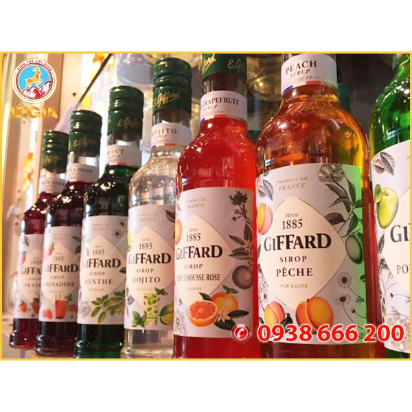 SIRO GIFFARD PHÚC BỒN TỬ 1L - GIFFARD RASPBERRY SYRUP