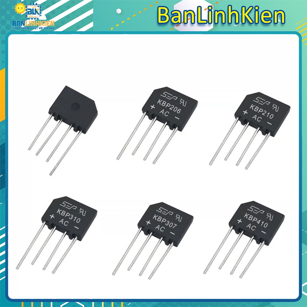 Diode cầu vuông 1000V 2A-35A/ đi ốt cầu các loại