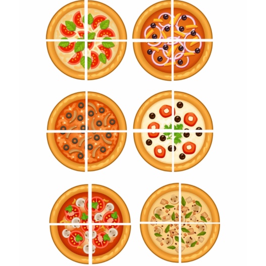 Trò chơi ghép bánh pizza - tư duy montessori cho bé từ 3 tuổi