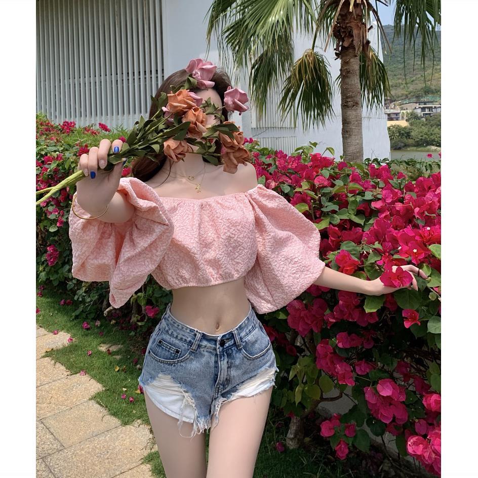 Áo croptop thời trang hè trễ vai cho nữ quyến rũ