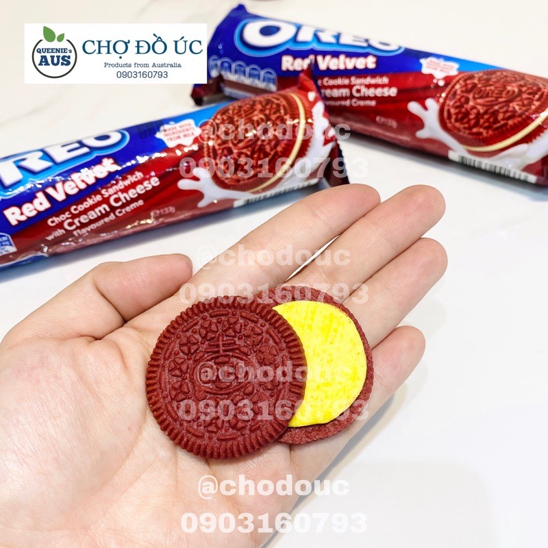 Bánh quy nhân kem OREO Red Velvet nhập Úc 🇦🇺 | BigBuy360 - bigbuy360.vn