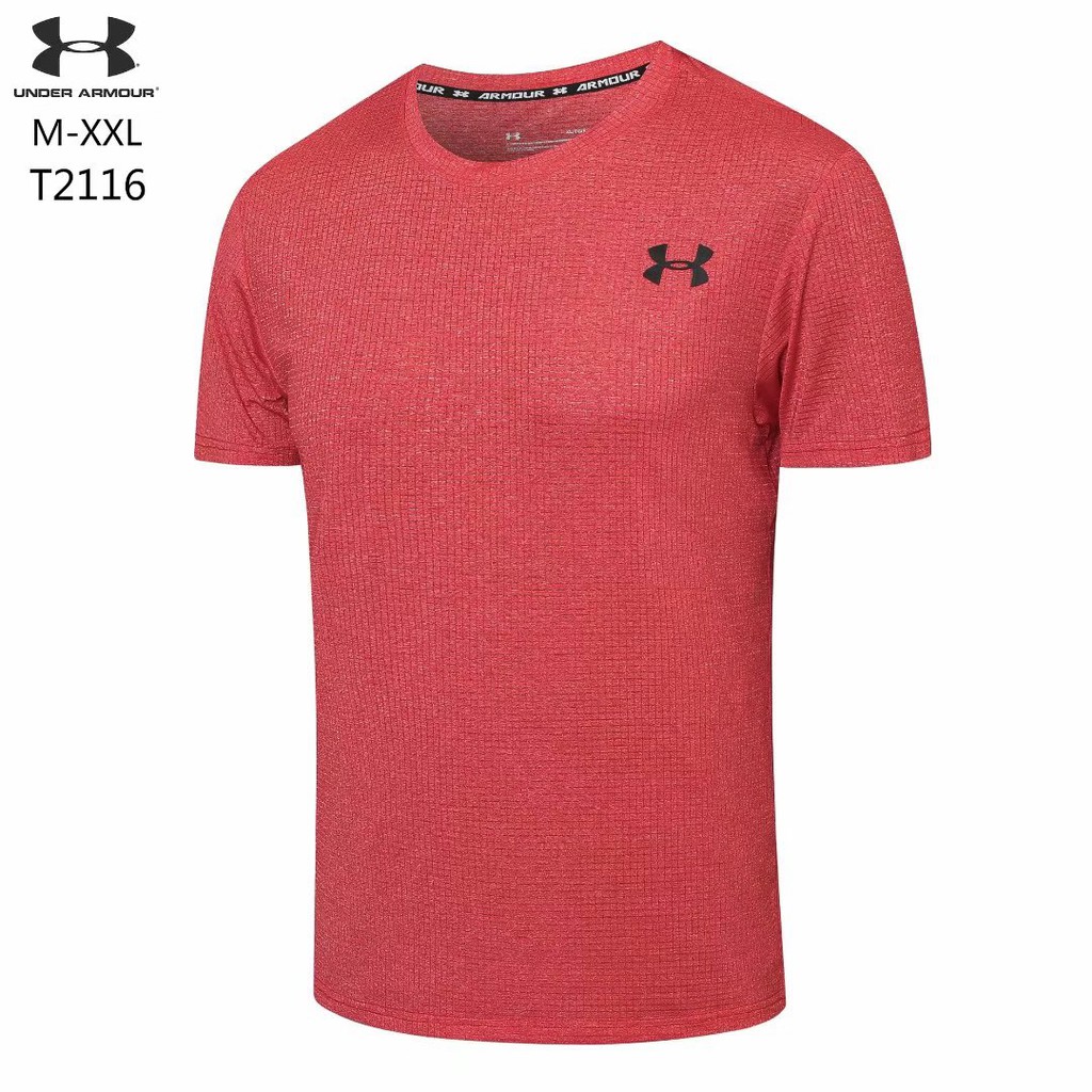 Under Armour Áo thun ngắn tay thể thao nam Thể thao thoáng khí hàng đầu Chạy thoáng khí