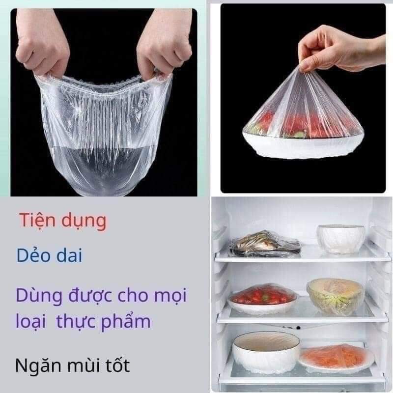 3 túi bọc thực phẩm gấu 300 cái, tiện lợi , sạch sẽ