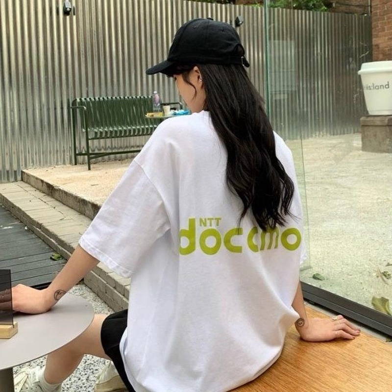 Đầm Lửng Dáng Rộng Cổ Tròn In Hình Trái Tim Thời Trang Mùa Hè Hàng Mới