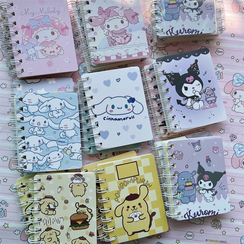 Sổ Tay Ghi Chú Cỡ Nhỏ Họa Tiết Kuromi Cinnamoroll Dễ Thương