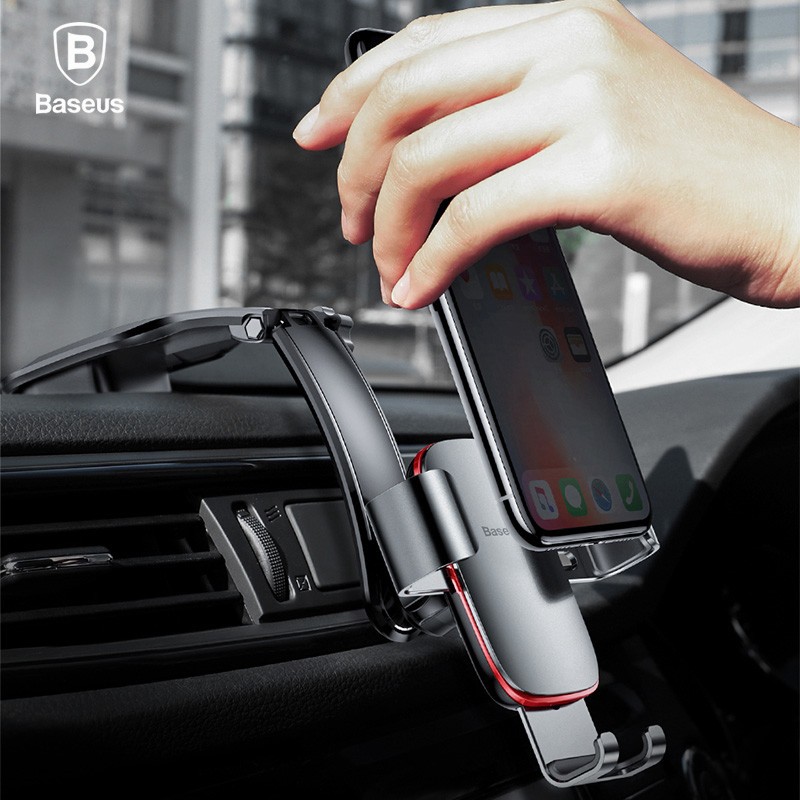 Baseus Metal Car Holder Phone Holder Stand Gravity Air Vent Mount GPS Car Holder