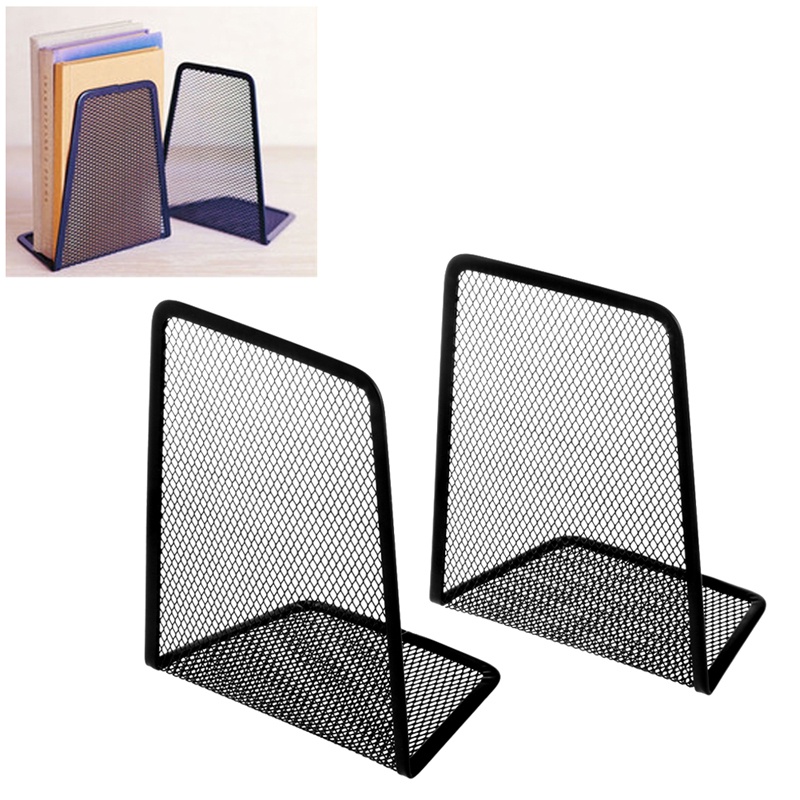 Bộ 2 Giá Đỡ Sách / Tạp Chí Bằng Kim Loại Chống Trượt Chịu Được Sức Nặng