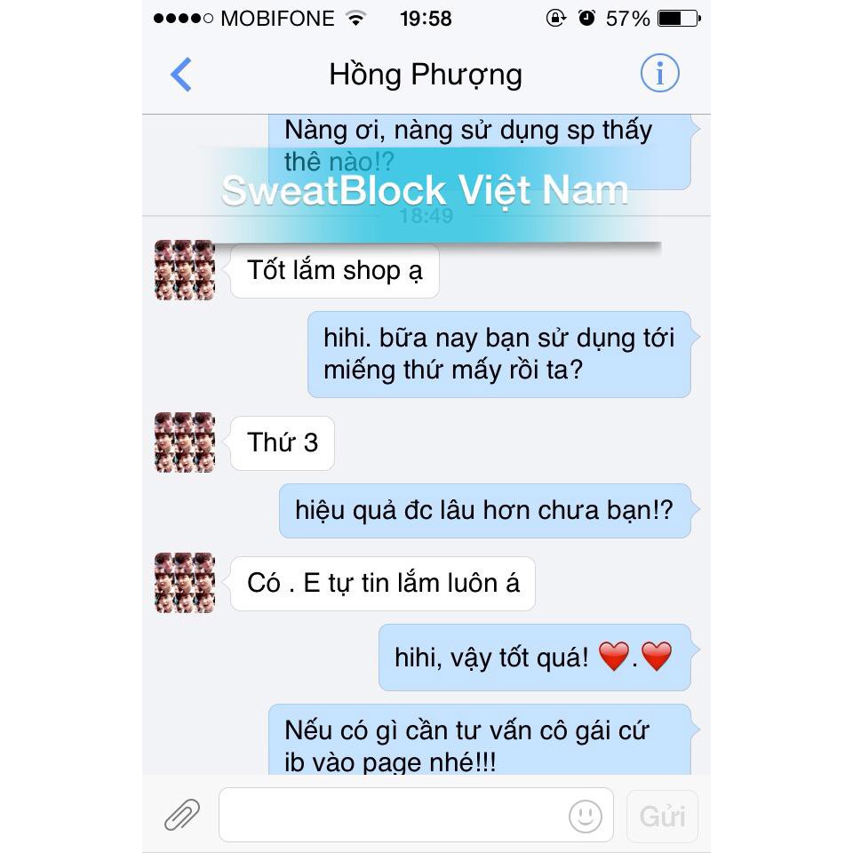 Gói SweatBlock ngăn ra mồ hôi nách hiệu quả 100% - khử mùi hôi nách - cho 7 ngày khô ráo ngay từ lần đầu sử dụng | BigBuy360 - bigbuy360.vn